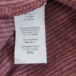 Kaileigh Mauve Ribbed Knit Mock Neck Bodysuit NWOT Size XXL Plum Bodysuit Photo 7
