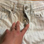 American Eagle Striped White Blue Tomgirl Distressed Bermuda Shorts Women’s Sz 0 Photo 7