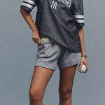 Anthropologie NWT  x The Wild Collective Sparkle Yankees MLB Jersey Tee Photo 0