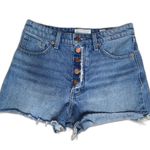 Lucky Brand Lucky Pins Shorts Exposed Buttonfly High Rise Size 4/27 Photo 0