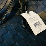 London Fog , Black Woven Tote Bag with Gold Hardware Casual Handbag Photo 2