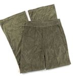 Aerie  Groove On Rib Velour Flare Pant Nomad Green Photo 4