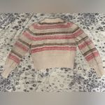 J.Crew  Bouclé crewneck sweater in wide stripe Dusty Ivory Apricot Photo 3
