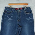 Zana Di  Jeans Womens 18 Bootcut High Rise Dark Wash Stretch Glitter Sparkle Y2K Photo 2