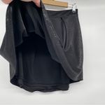 Charlotte Russe  Shimmer Pleated Mini Skirt Women M Metallic Black Dark Academia Photo 3