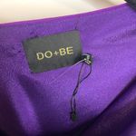 Do+Be NWT Purple One Shoulder Satin Dress Sz Small & Medium Available Photo 9