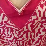 Boutique  One Size Pink & White Swim Suit Coverup Photo 1