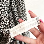 ZARA ruffle black and white bell sleeve long sleeve v neck blouse Photo 6