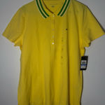 Tommy Hilfiger  Bright Yellow Polo with Green Accents Photo 0