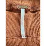 Free People Puff Sleeve Thermal Top Rust Brown Size Medium Cotton Mock Neck Photo 5