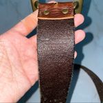 Linea Pelle Pierced Studded Brown Genuine Leather Belt Size L Photo 4