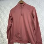 Athleta Conch Pink Whistler Half Zip Back Zip Pocket Pullover Size XS Photo 3