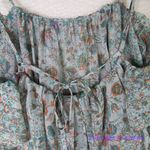 Victoria's Secret New! ruffle babydoll green flowers & metallic thread, size S Photo 8
