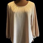 Adrienne Vittadini Blush Pink Sweater Photo 1