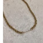 Madewell  Gold Plated Chain Link Necklace with Imitation Pearl Photo 1