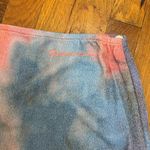 Fiorucci  Blue Pink Tie Front Mini Skirt Photo 1