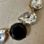 J.Crew black and rhinestone gold tone statement necklace Photo 1