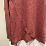 Cupshe NWT  Size M Burgundy V Neck Long Sleeve Henley Tee Shirt Scalloped Hem Photo 5