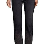 Current/Elliott Curren/Elliott Size 25 The Vintage Cropped Slim‎ Jeans Color: Belmont With Studs Photo 0