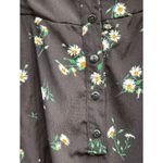 Dress Forum Ditsy Daisy Floral Print Black Tank Romper NWT Medium Photo 3