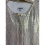 J. Peterman Dazzling Metallic Blouse Sz. 8 Gold Photo 5