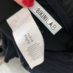 The Bikini Lab  One Piece Black & White Cheeky Swimsuit - Good times Tan lines Photo 3