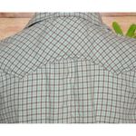 Old Navy  Plaid Pearl Snap Shirt Size M Lightweight Flannel Cowgirl Western Rodeo Photo 7