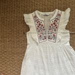 Sonoma  Goods For Life® Embroidered Yoke Tiered Dress Size Small White Flowy Photo 6