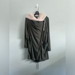 Silence + Noise  Asymmetrical Sherpa Lined Hooded Green Oversized Parka SZ XS Photo 1