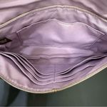 Coach  Champagne Gold Shimmer Metallic Pleated Leather Wristlet Wallet Photo 4