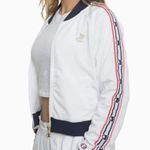 Champion  Track Jacket Womens Large White Life Crown C Logo Full Zip Track Jacket Photo 1