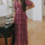 One Loved Babe Wedding Guest Dress Purple Size XL Photo 0