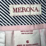 Merona Women's Floral Pink Denim Shorts Size 6 Photo 4