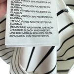 H & M Basic Black White Striped 3/4 Sleeve Pullover Knit Above Knee Dress Size M Photo 5