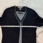 Norton Mcnaughton   Embroidered Silk Tank Cardigan Vtg Size PXL Photo 6