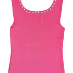 Sigrid Olsen Sigrid‎ Olsen Fitted Pink Tank with Button Detail Size M Photo 0