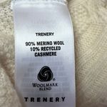 Trenery Merino Wool Cashmere Cream Cable Knit Turtleneck Pullover Sweater Top L Size L Photo 3