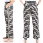 Max Studio Wide Leg Pants Black Cream Pop Surf Geo Print Women’s Size Medium Photo 7