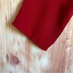 Zac and Rachel  Red Embroidered Hem Convertible Sleeve Blouse Photo 5