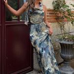 ZARA  dress halter maxi satin effect gown wedding party coctail bodycon scarf Photo 0