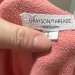 Grayson Threads Women's Coral Sweatshirt "Coffee Then Cocktails" Standard Size L Photo 8