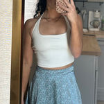 Hollister  Light Blue Floral Mini Skirt Photo 0