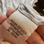 GO BY GO SILK Linen Silk Blend Dress Waist Tie Vacation Lightweight Travel Sz S Gray Photo 8