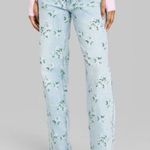 Wild Fable 90's Relaxed Straight Jean high rise all over Floral Print sz 0 28/30 Photo 0
