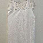 Vintage Lorraine cream satin slip dress with floral lace detail Size‎ Large Photo 0