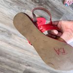 Coach  Coral Patent Leather Thong Sandals Womens 10 Catherine Gold Hardware Photo 9