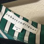 Robert Rodriguez Robert‎ Rodriguez Silk Cold Shoulder Striped Midi Dress Size Medium Photo 5