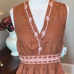 Spartina 449  Jennifer Midi Linen Mocha Dress New Photo 1
