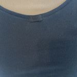 SKIMS  Black Cropped Ribbed Tank, Large, NWOT Photo 5