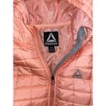 Reebok  Coral‎ Peach Gray Quilted Layered Insulated Hooded  Coat Jacket M Photo 1